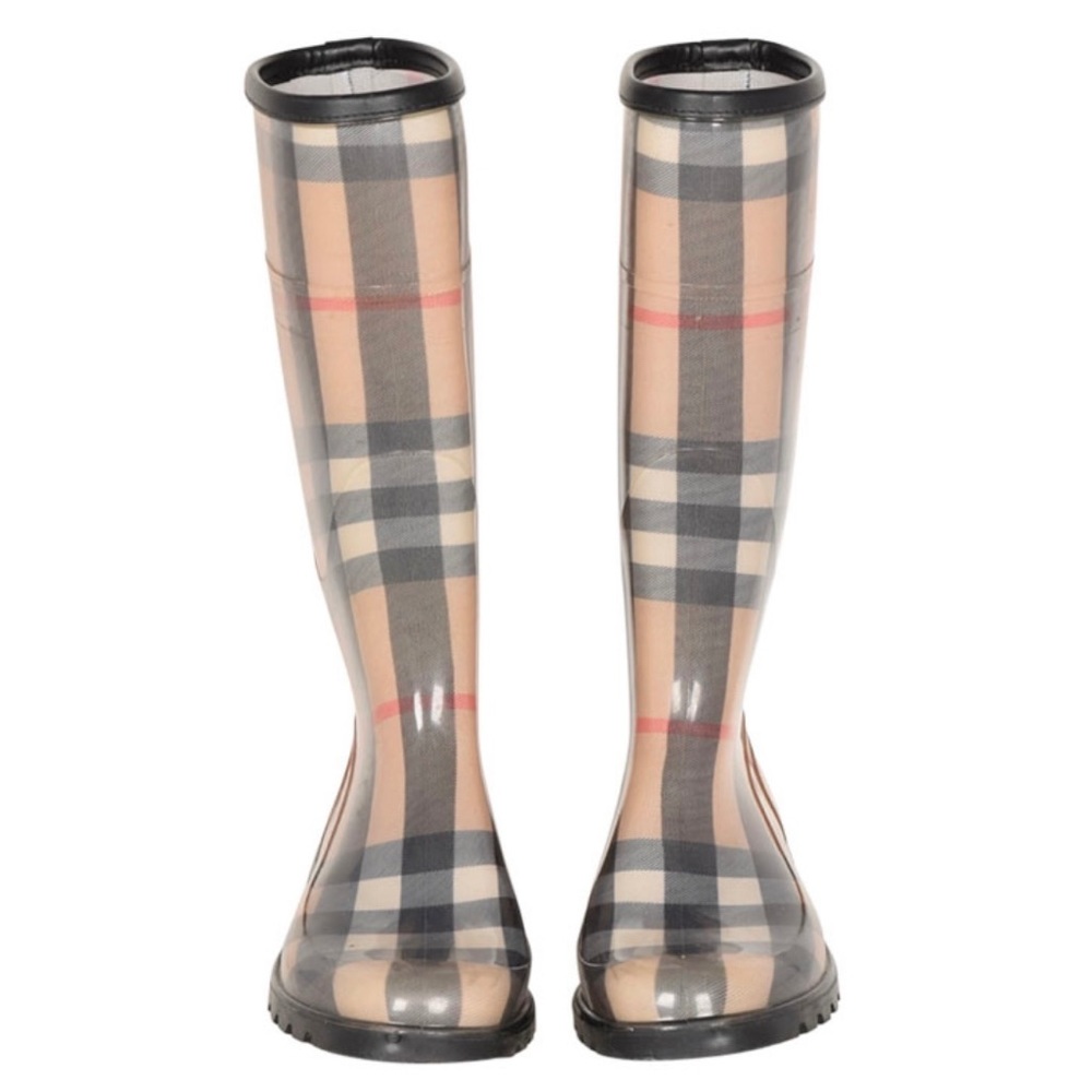 Burberry Rain Nova Check Rain Boots